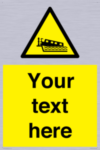 Custom warning grounding narrow boat on lock cill